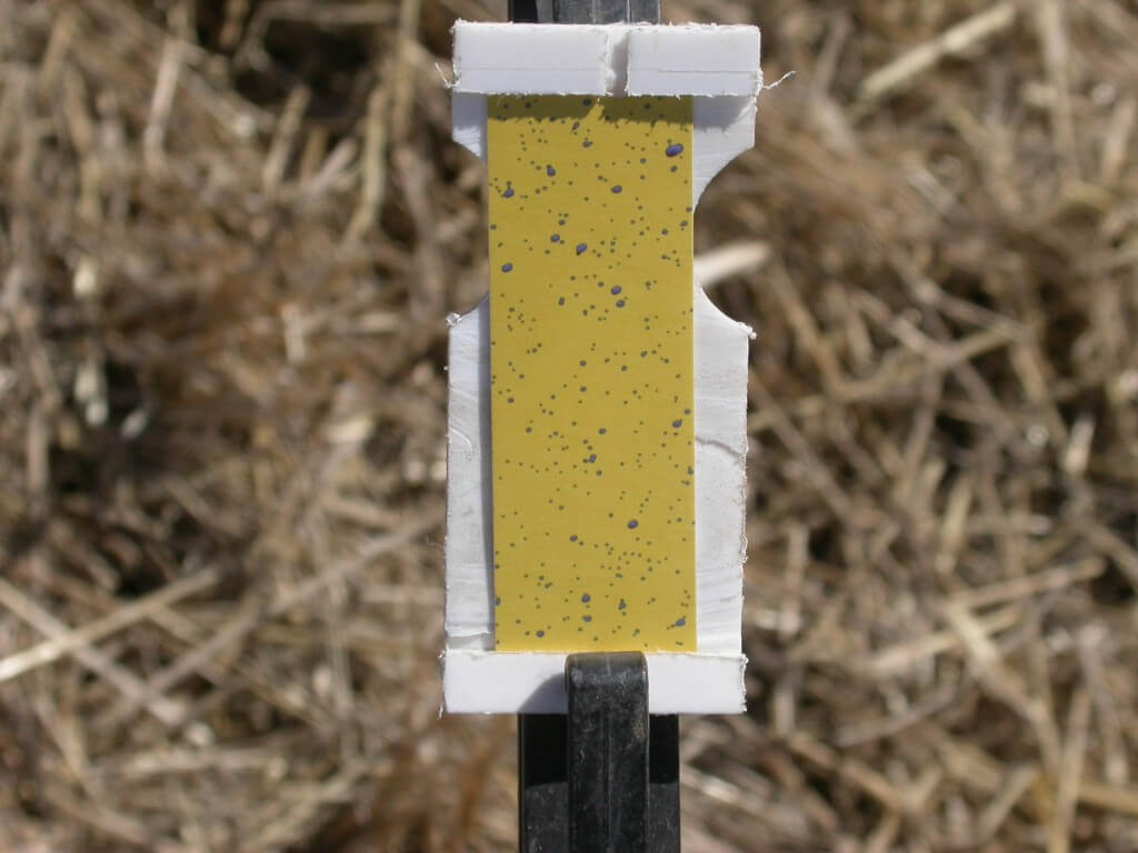 Water Sensitive Paper for Assessing Spray Coverage Sprayers 101