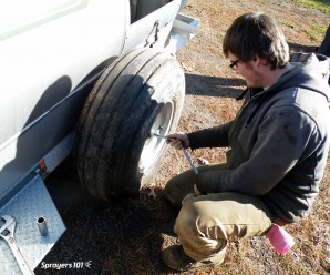 Replace the wheel and rim.